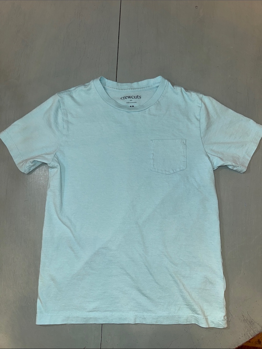 Crewcuts Light Blue Pocket Tee - Short Sleeve